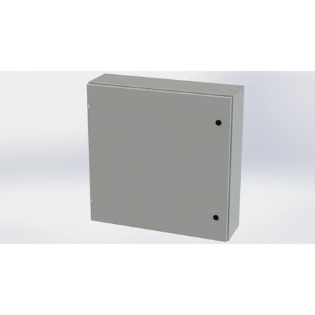Saginaw Control & Engineering 1/4 Turn Latch Electrical Enclosures, 30 in H, 8 in D, 30 in W, NEMA 3R, 4, 12, 13, Carbon Steel SCE-30EL3008LP